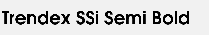 Trendex SSi Semi Bold