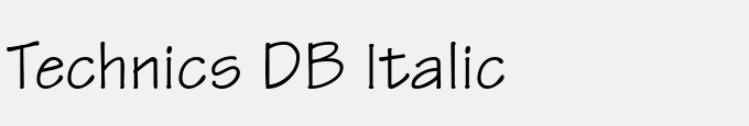 Technics DB Italic