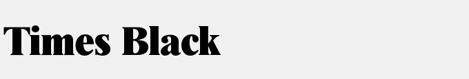 Times Black