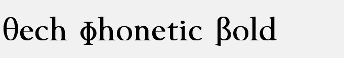 Tech Phonetic Bold