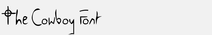 The Cowboy Font