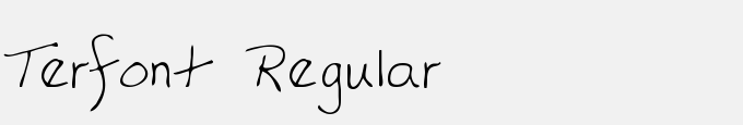 Terfont Regular
