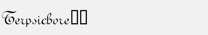 Terpsichore!"