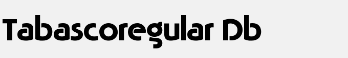 Tabasco-Regular DB