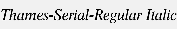 Thames-Serial-Regular Italic DB
