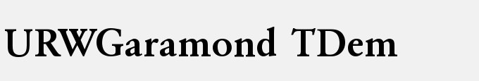 URWGaramond TDem