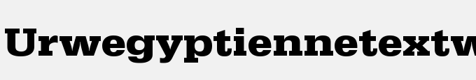 URWEgyptienne TExt Wid Bold