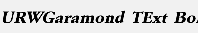 URWGaramond TExt Bol Wid Oblique