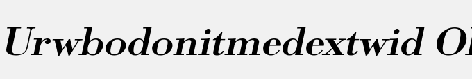 URWBodoni TMed Ext Wid Oblique