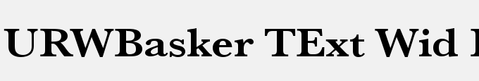 URWBasker TExt Wid Bold