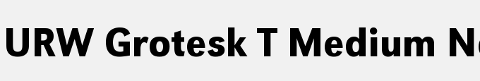 URW Grotesk T Medium Narrow