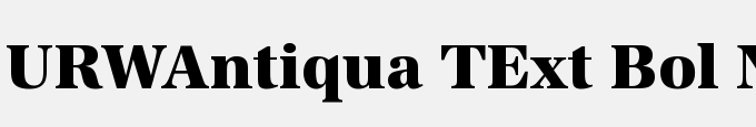URWAntiqua TExt Bol Nar