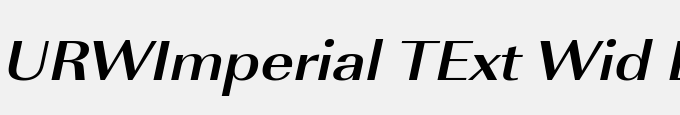 URWImperial TExt Wid Bold Oblique