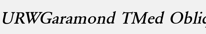 URWGaramond TMed Oblique