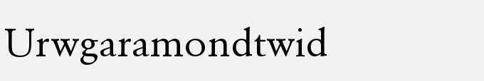 URWGaramond TWid