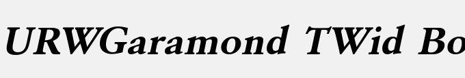 URWGaramond TWid Bold Oblique