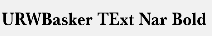 URWBasker TExt Nar Bold