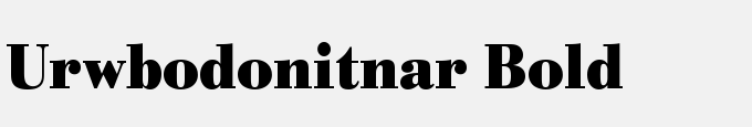 URWBodoni TNar Bold