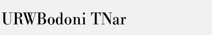 URWBodoni TNar