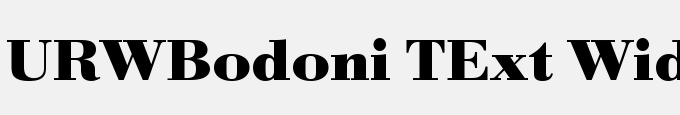 URWBodoni TExt Wid Bold