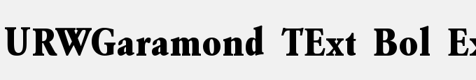 URWGaramond TExt Bol Ext Nar