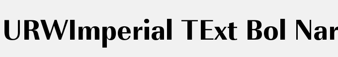 URWImperial TExt Bol Nar