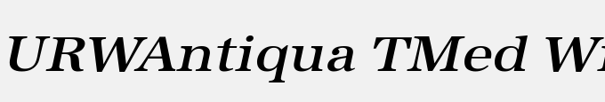 URWAntiqua TMed Wid Oblique
