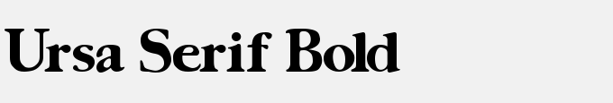 Ursa Serif Bold