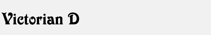 Victorian D