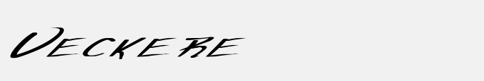 Vecker Ex Bold Italic