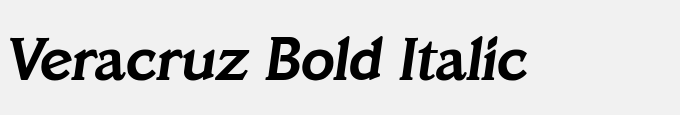 Veracruz Bold Italic
