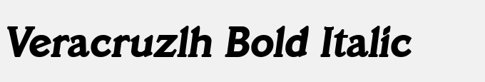 Veracruz LH Bold Italic