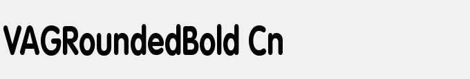 VAGRounded-Bold Cn