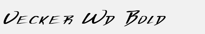 Vecker Wd Bold
