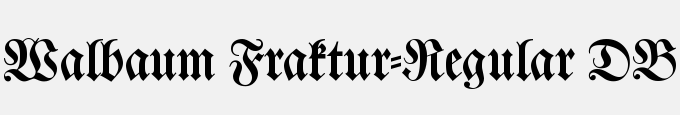 Walbaum Fraktur-Regular DB