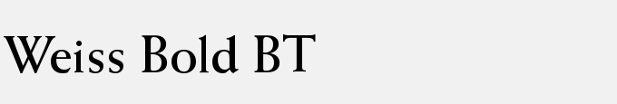Weiss Bold BT