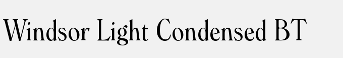 Windsor Light Condensed BT