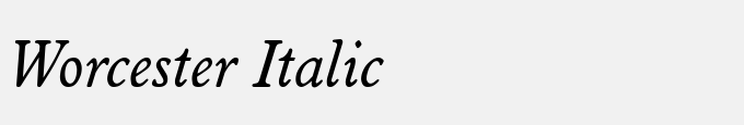 Worcester Italic