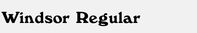 Windsor Regular