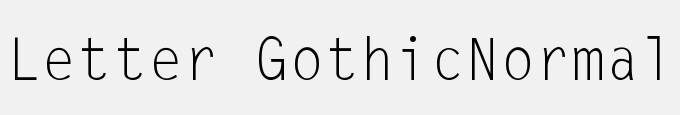 Letter Gothic-Normal