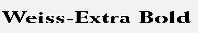 Weiss-Extra Bold Ex