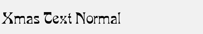 Xmas Text Normal