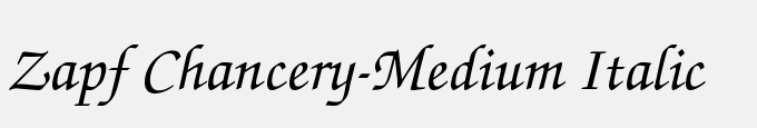 Zapf Chancery-Medium Italic
