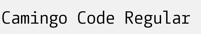 Camingo Code Regular