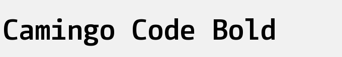 Camingo Code Bold