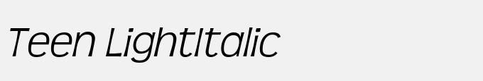 Teen Light-Italic