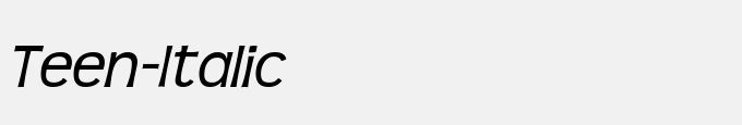 Teen-Italic