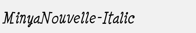 Minya Nouvelle-Italic