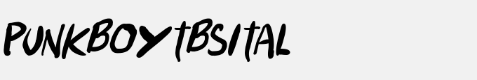 Punkboy Italic