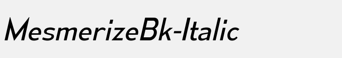 Mesmerize Bk-Italic